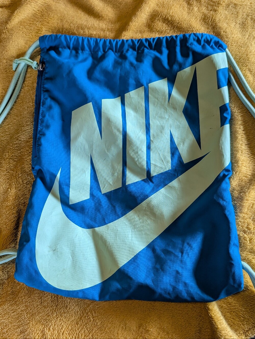 Nike Heritage Gym Sack Blue with Seafoam Green